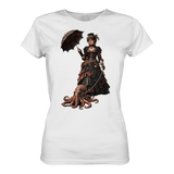 Steampunk-Lady mit Oktopus - Ladies Premium Shirt