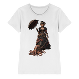 Steampunk-Lady mit Oktopus - Ladies Premium Shirt