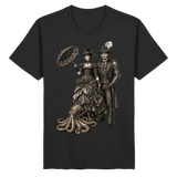 Steampunk-Paar mit Oktopus (sw) - Organic Basic Shirt