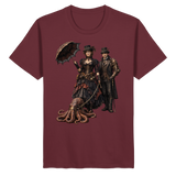 Steampunk-Paar mit Oktopus - Organic Basic Shirt