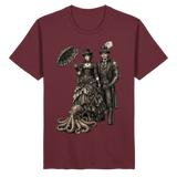 Steampunk-Paar mit Oktopus (sw) - Organic Basic Shirt