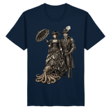 Steampunk-Paar mit Oktopus (sw) - Organic Basic Shirt