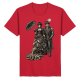 Steampunk-Paar mit Oktopus (sw) - Organic Basic Shirt