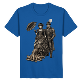 Steampunk-Paar mit Oktopus (sw) - Organic Basic Shirt