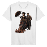 Steampunk-Paar mit Oktopus - Organic Basic Shirt