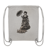 Steampunk-Lady mit Oktopus (sw) - Organic Gym-Bag