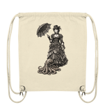 Steampunk-Lady mit Oktopus (sw) - Organic Gym-Bag