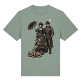 Steampunk-Paar mit Oktopus (sw) - Organic Heavy Shirt