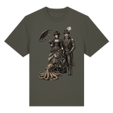 Steampunk-Paar mit Oktopus (sw) - Organic Heavy Shirt