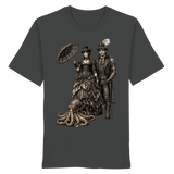 Steampunk-Paar mit Oktopus (sw) - Organic Shirt