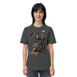 Steampunk-Paar mit Oktopus (sw) - Organic Shirt