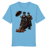 Steampunk-Paar mit Oktopus - Organic Shirt