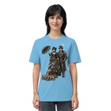 Steampunk-Paar mit Oktopus (sw) - Organic Shirt