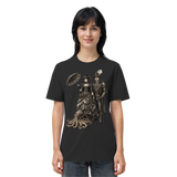 Steampunk-Paar mit Oktopus (sw) - Organic Shirt