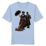 Steampunk-Paar mit Oktopus - Organic Shirt