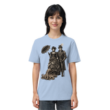 Steampunk-Paar mit Oktopus (sw) - Organic Shirt