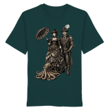 Steampunk-Paar mit Oktopus (sw) - Organic Shirt
