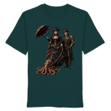 Steampunk-Paar mit Oktopus - Organic Shirt