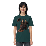 Steampunk-Paar mit Oktopus - Organic Shirt