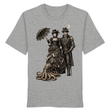 Steampunk-Paar mit Oktopus (sw) - Organic Shirt