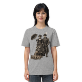 Steampunk-Paar mit Oktopus (sw) - Organic Shirt