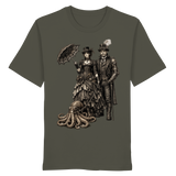 Steampunk-Paar mit Oktopus (sw) - Organic Shirt