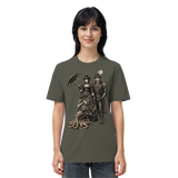Steampunk-Paar mit Oktopus (sw) - Organic Shirt