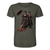 Steampunk-Paar mit Oktopus - Organic Shirt