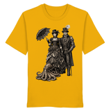 Steampunk-Paar mit Oktopus (sw) - Organic Shirt