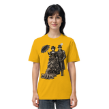 Steampunk-Paar mit Oktopus (sw) - Organic Shirt