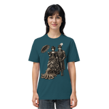 Steampunk-Paar mit Oktopus (sw) - Organic Shirt