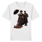 Steampunk-Paar mit Oktopus - Organic Shirt