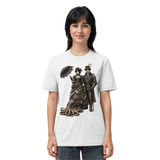 Steampunk-Paar mit Oktopus (sw) - Organic Shirt