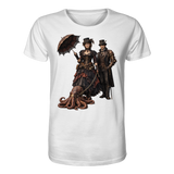 Steampunk-Paar mit Oktopus - Organic Shirt