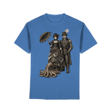 Steampunk-Paar mit Oktopus (sw) - Premium Classic T-Shirt