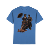 Steampunk-Paar mit Oktopus - Premium Classic T-Shirt
