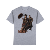 Steampunk-Paar mit Oktopus - Premium Classic T-Shirt