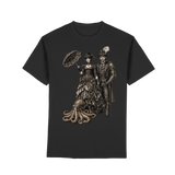 Steampunk-Paar mit Oktopus (sw) - Premium Classic T-Shirt