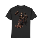 Steampunk-Paar mit Oktopus - Premium Classic T-Shirt