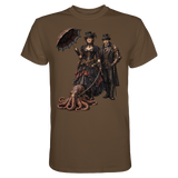 Steampunk-Paar mit Oktopus - Premium Classic T-Shirt