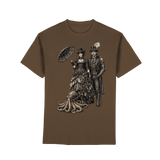 Steampunk-Paar mit Oktopus (sw) - Premium Classic T-Shirt