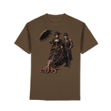Steampunk-Paar mit Oktopus - Premium Classic T-Shirt