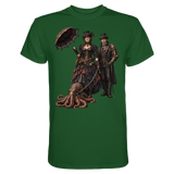 Steampunk-Paar mit Oktopus - Premium Classic T-Shirt