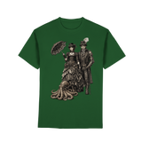 Steampunk-Paar mit Oktopus (sw) - Premium Classic T-Shirt