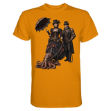 Steampunk-Paar mit Oktopus - Premium Classic T-Shirt