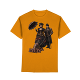 Steampunk-Paar mit Oktopus - Premium Classic T-Shirt