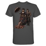 Steampunk-Paar mit Oktopus - Premium Classic T-Shirt
