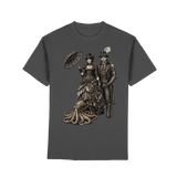 Steampunk-Paar mit Oktopus (sw) - Premium Classic T-Shirt