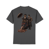 Steampunk-Paar mit Oktopus - Premium Classic T-Shirt