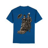 Steampunk-Paar mit Oktopus (sw) - Premium Classic T-Shirt